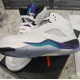 thumbnail image 1 of Ni - ke Air Jordan 5 Retro WHITE EMERALD GRAPE (2025) (GS) Youth Size 3, HQ7980-100 NIB!, 1 of 5