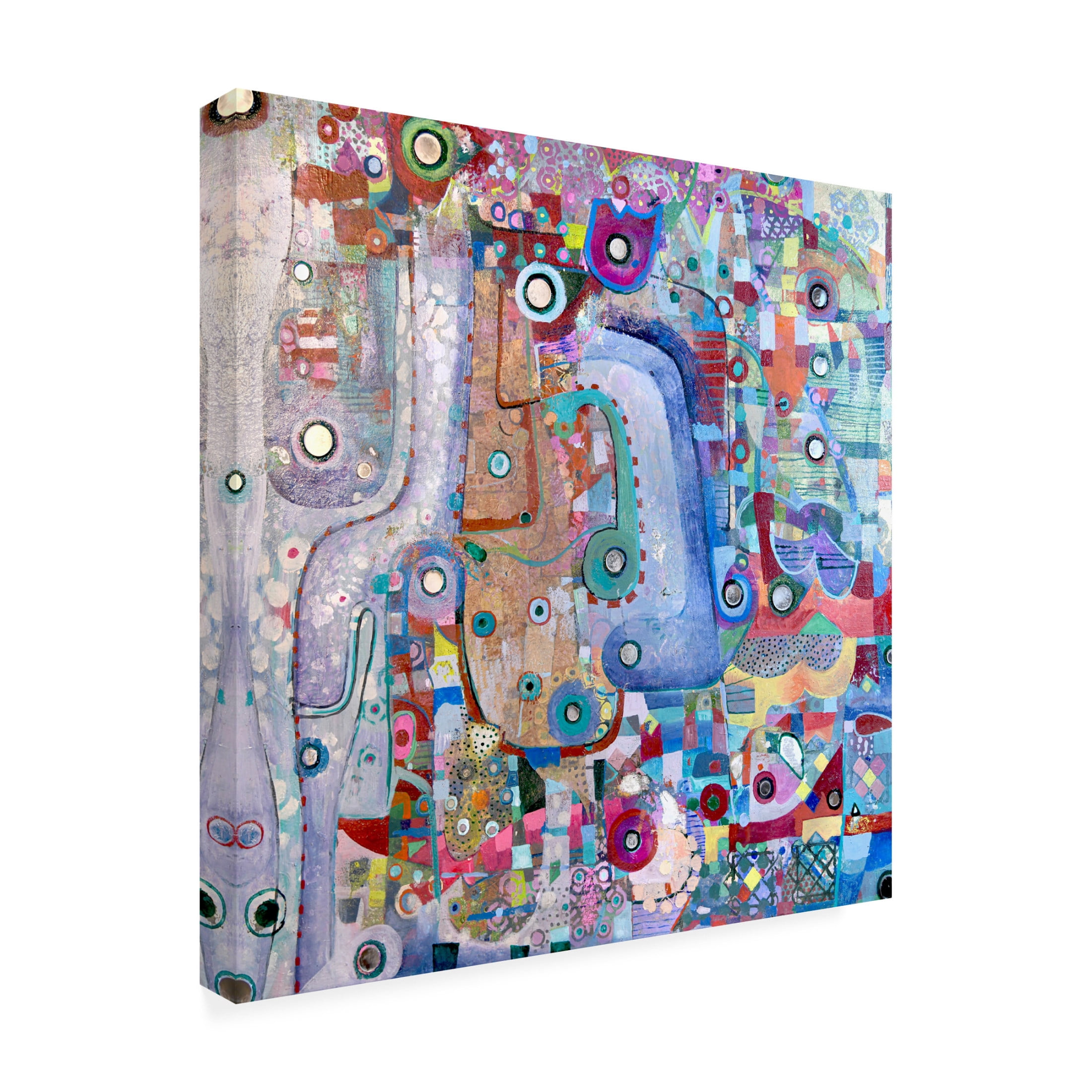 Trademark Fine Art Alise Loebelsohn Indigo Mirror Canvas Wall Art