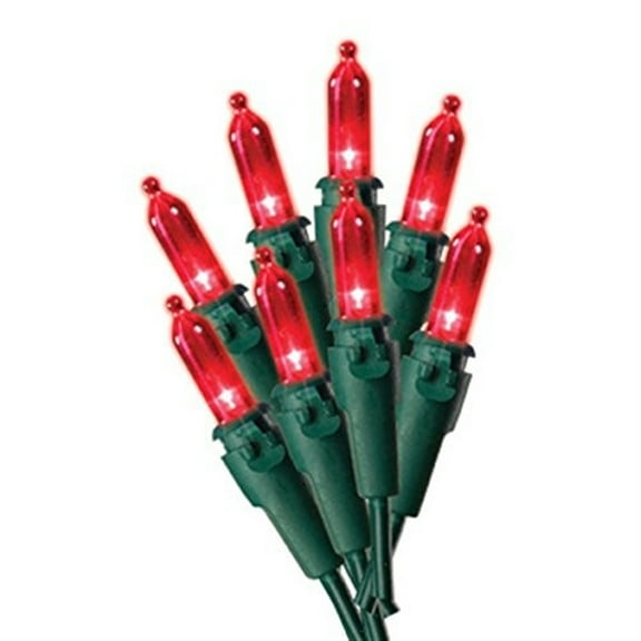 Holiday Wonderland 40843-88A Christmas LED 100-Light Set, Mini, Red - Quantity 1