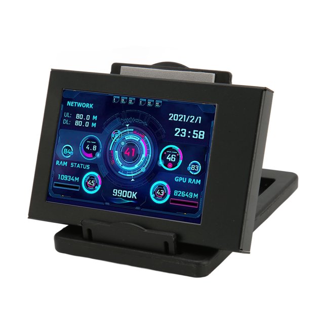 PC Temperature Display, USB Connection Computer Temp Monitor 3.5 Inch For Desktop