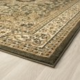 thumbnail image 3 of Luxe Weavers Oriental Floral Medallion Green 2x3 Area Rug, Indoor Carpet, 3 of 9