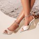 thumbnail image 1 of Zapatos de mujer Casual Peep Toe puntiagudos Wmkox8yii antideslizante Cadena Tobillo Correa Sandalias Stilettos Talla 36, 1 of 5