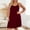 Wine, variant on Naittoop Women's Plus Size Cami Lounge Dress - 2026 Summer Spaghetti Strap Nightgown Sleeveless Beach Vacation Sundress