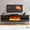 Black, variant on Modern Floating TV Stand with 30" Electric Fireplace, High Glossy Wall Mounted Hanging TV Stand w/2 Cabinets, Floating Entertainment Center Console for Living Room for TVs Up to 80+, White