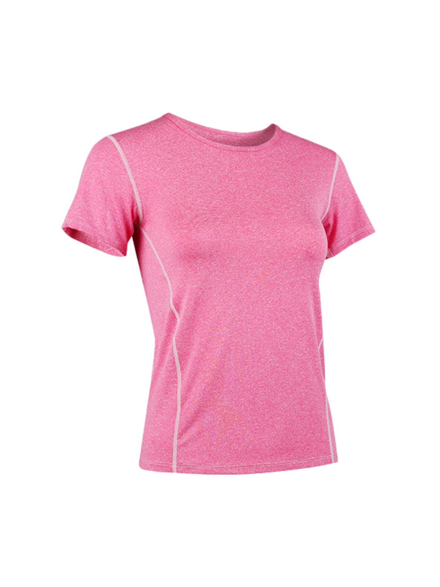 ACTIVE-DRY Plain Breathable Smooth Polyester Melange Sports Tee T-Shirt Tshirt 