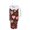 Pink and Brown Hearts Pattern, variant on 40 oz Tumbler With Handle Stainless Steel Insulated Tumbler With Lid for Car Cup Holder Arranged Orange Hearts