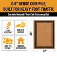 thumbnail image 4 of Ottomanson Coir Welcome Mat, Non-Slip Outdoor Doormat, Weather-Resistant, 17" x 30", 4 of 7