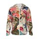 thumbnail image 1 of Fotbe Butterflies And Flowers Painting Chaqueta con Protección Solar UPF 50+ para Hombre y Mujer, Camisa con Capucha y Bolsillos-XX-Large, 1 of 7