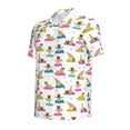 thumbnail image 3 of Daiia Yoga Dogs Poses Pattern Men’s Polo Shirts,Solid Deck Shirt,Classic Fit, Breathable Cotton Polo for Casual and Sport Wear-XX-Large, 3 of 9