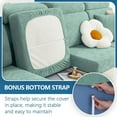 thumbnail image 3 of sasyxdc Individual Couch Cushion Covers  Stretch Sofa/Couch Seat Cushion Covers  Magic Sofa Covers Washable  Dog Couch Cushion Covers for Sofa with Elastic Bottom(Back Cover M  Chocolate), 3 of 6