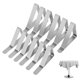thumbnail image 1 of Paquete de 10 piezas de pinzas plateadas para mantel con abrazadera ajustable Fiestas de metal de alta calidad Uso doméstico ZefeiWu 8390606582607, 1 of 1