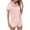 Pink, variant on BONIXOOM Matching Christmas Pajamas For Couples Silk Pajamas For Women Sleepwear None Short Sleeve Solid Sleepwear Sets Purple S