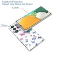 thumbnail image 3 of Allytech Galaxy S24 Ultra Case with Tempered Glass Screen Protector, Fingerprint Unlock Anti-Scratch Luxury Design Back Cover Case for Samsung Galaxy S24 Ultra 6.8", Colorful Butterfly, 3 of 8