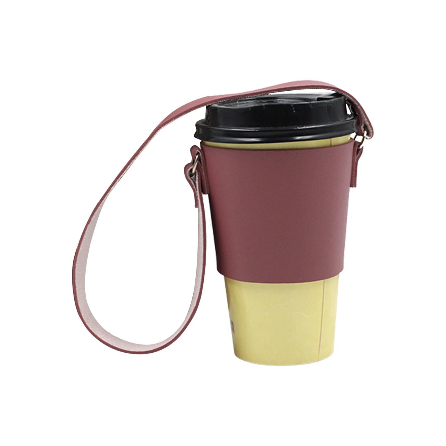 Cup Sleeves for Cold Drinks Reusable Cup Sleeve with Strap