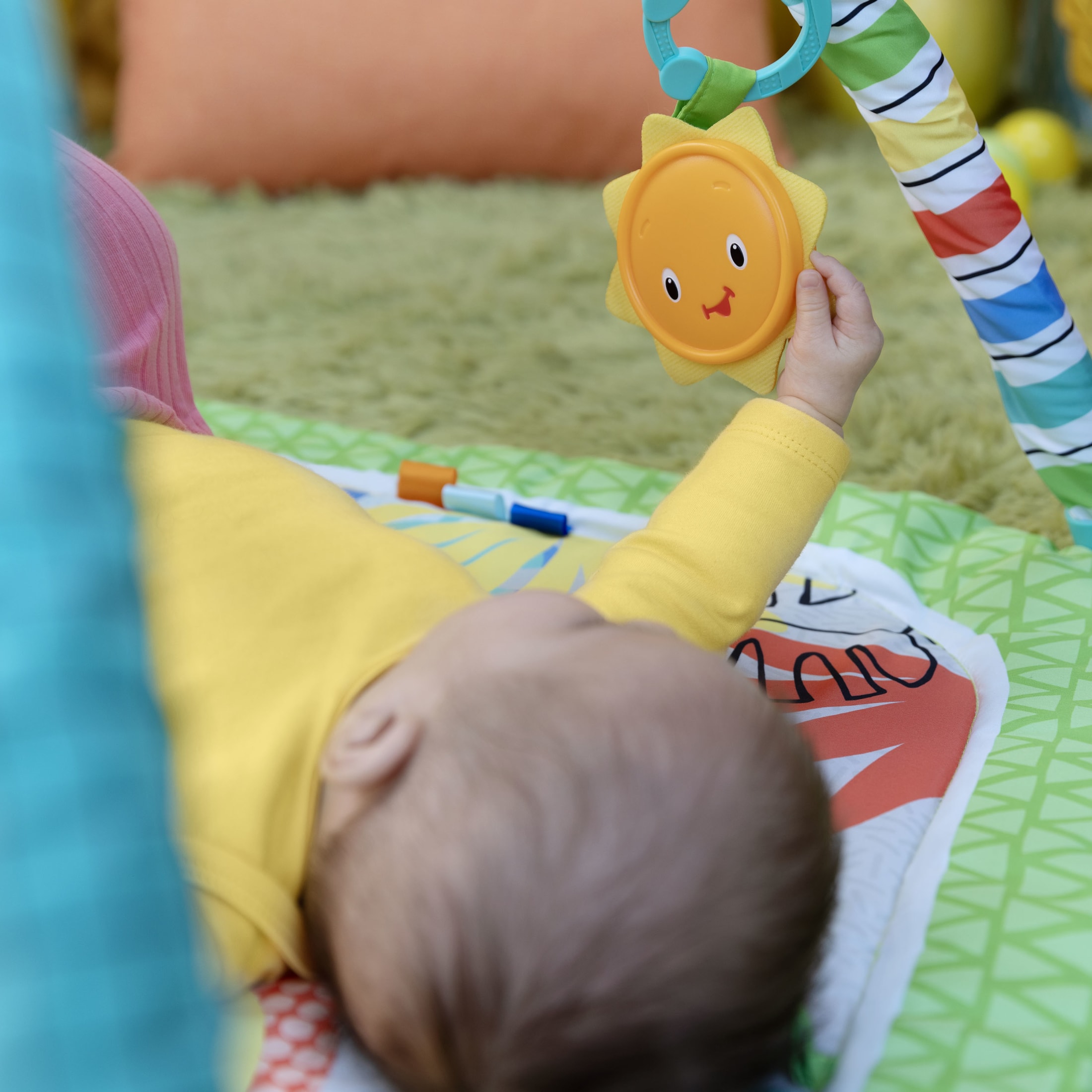 Bright Starts Wild Wiggles Activity Gym & Play Mat, Green photo 8