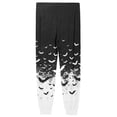 thumbnail image 4 of Men's Halloween Bat Pajama Pants with Pockets & Drawstring - Cuffed Jogger Sleep Bottoms for Men, Elastic Waist Soft Lightweight Lounge Homewear Black L, 4 of 7