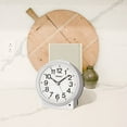 thumbnail image 6 of Seiko 4 inch Sussex II Beep Alarm Silver Traditional Analog Quartz Desk Clock QHE199SLH, 6 of 7