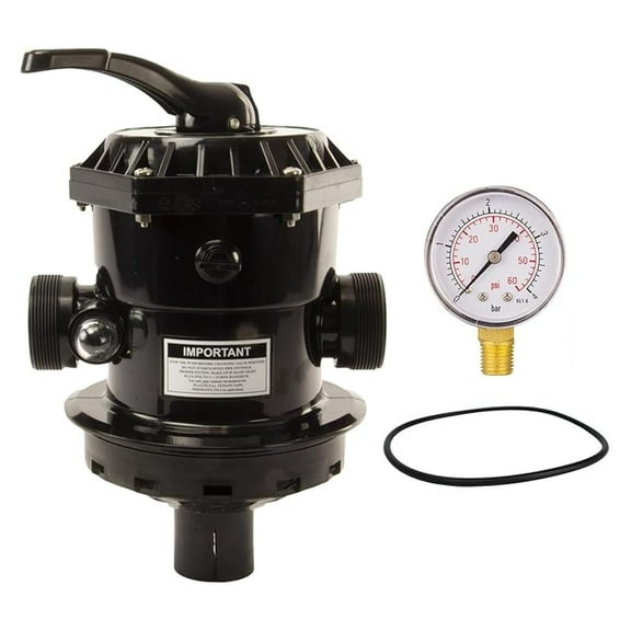 VariFlo Top Mount Multiport Valve | Hayward Pro & VL Series Filter Replacement | 6-Position Pool Filter Valve | 1.5" FIP | SP714T