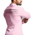 thumbnail image 5 of Breezora Men's Dress Shirt Muscle Fit Slim Fit Long Sleeve Casual Button Down for Sport Business and Everyday Wear XL Size Pink, 5 of 6