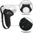 thumbnail image 4 of Soft VR Accessories Protective Cover For Oculus Quest 2 VR Touch Controller Silicone Cover Skin Handle Grip With Knuckle as Gift Purple, 4 of 6