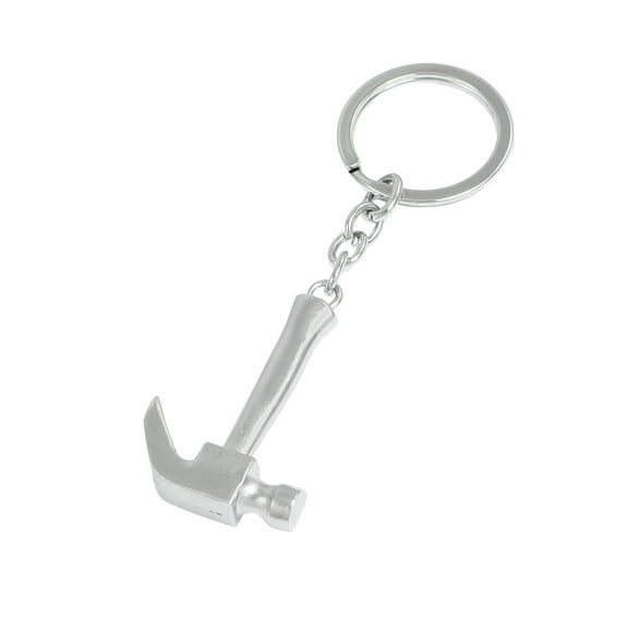Metal 1.26 'Dia Split Ring Design Claw Hammer Decoration Keyring Keychain