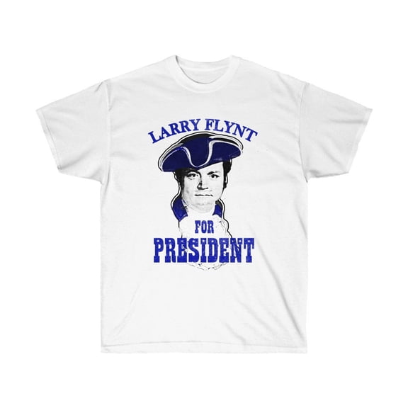 Hustler Tee: Hustler's Larry Flynt For President Vintage Bicentennial T-Shirt