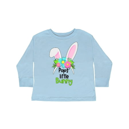 

Inktastic Pops Little Bunny Cute Easter Bunny Ears Gift Toddler Boy or Toddler Girl Long Sleeve T-Shirt