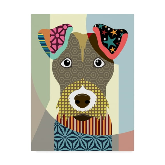 Trademark Fine Art 'Wire Fox Terrier' Canvas Art by Lanre Adefioye