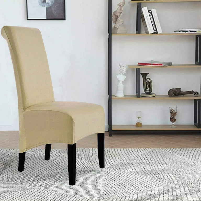 Stretch Dining Chair Slipcovers Oversized Removable Washable Soft Spandex Extra Large Dining Room Chair Covers