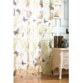 thumbnail image 4 of Butterfly Sheer Curtain Tulle Window Voile Drape Valance 1 Fabric,Drapes for Bathroom & Bedroom & Living Room Curtains(100 x 270cm,A), 4 of 8