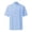 Blue, variant on MIXUE Mens Casual Button Down Shirts Solid Color Stank Short Sleeve Casual Shirt Tops Activewear,Black,XXL