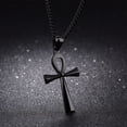 thumbnail image 4 of YYKihy 1pc Men's Stainless Steel Crosses Religious Pendant Necklace 22+2, 4 of 4