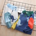 thumbnail image 5 of KYAIGUO 2-7T Toddler Kids Boys Dinosaurs Sweater Cartoon Polar Thick Knit Shirt Baby Winter Lapel Pullover Fleece Sweater, 5 of 8