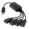 thumbnail image 2 of Lot 2 4 Port USB 2.0 Multi Hub Expansion Splitter High Speed for Pc Laptop Black, 2 of 4