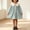 Sky Blue, variant on Fesfesfes Girls Checkered A-Line Dress Long Sleeve Ruffle Collar Bow Tie Bubble Sleeve Button Down Casual Outfit for Spring Fall Outings Ages 1-8 Years