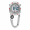 Sliver, variant on Multifunction Carabiner Clip-on Pocket Watch with Compass, Digital Outdoor Hiking Watch with Alarm & Chronograph for Climbing