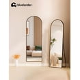 thumbnail image 4 of Espejo de Piso Bluelander Cuerpo Completo con Soporte y Marco de aluminio negro, 4 of 4