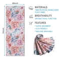 thumbnail image 2 of Pioneer Flower Floral Print Pattern Hot Yoga Mat Towel Non Slip for Hot Yoga - Quick-Drying Yoga Mat Cover with 4 Corner Pockets with Travel Bag - Hot Yoga Towel Non Slip 70"x26", 2 of 6