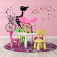 thumbnail image 3 of hojas de murales de pared de hadas de flores, calcomanías de pared para niñas con flores y mariposas, pegatinas decorativas de pared de niña en bicicleta para dormitorio infantil de niñas, cumpleaños, 3 of 5