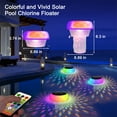 thumbnail image 7 of Floating Pool Lights, Solar Pool Floater with Colorful Light, Adjustable Release Solar Floating Pool Light for Inground Pool, Spa, Hot Tub, 7 of 7