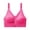 AA-Pink, variant on QATAINLAV Woman Zipper Front Sports Bras Solid Color Wireless Post-Surgery Bra Casual Adjustable Straps Yoga & Activewear Bralette Pink
