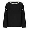 thumbnail image 4 of Lindreshi Fall Sweaters for Women Trendy Women's Fashion Casual Loose Large Size Long Sleeve Knitted Sweater Crewneck Sweater, 4 of 6