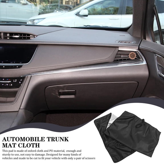 COMPUKAS 1Pc Black Car Trunk Pad Waterproof Non Slip Durable Cargo Mat