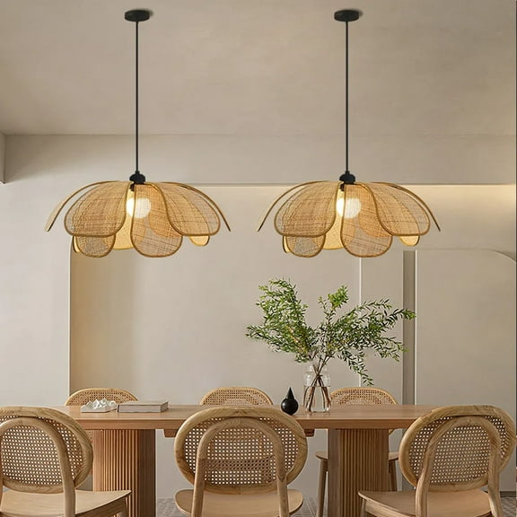 LittleGlovo Japanese Petal Chandelier Wabi-sabi Style Dining Room Balcony Decorative Lamps