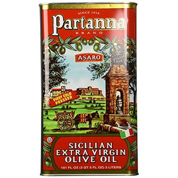 Partanna Extra Virgin Olive Oil, 101Ounce Tin