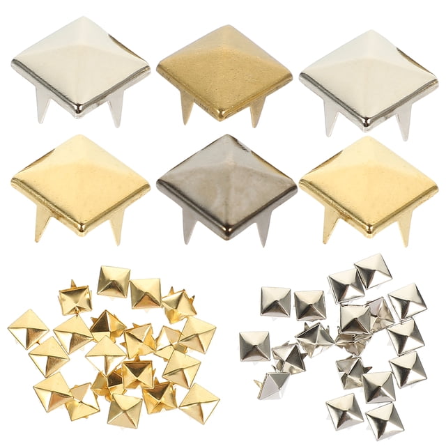 MasteelfCA 80Pcs Decorative Pyramid Studs Multi-function Bag Rivets Delicate Clothing Studs