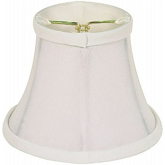 Satco Clip On Shade White Shantung