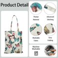 thumbnail image 5 of Watercolor Butterfly Floral Canvas Tote Bag – Romantic Nature-Inspired Reusable Cotton Shopping Bag with Artistic Fantasy Garden & Starry Sky Design for Women, Teens, Aesthetic Gift Lovers, 5 of 7