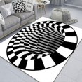thumbnail image 1 of Alfombra 3D con tapa de alcantarilla para el hogar, alfombra de terror con forma de payaso, trampa visual, alfombra para el suelo de la sala de estar, 40 x 60 cm, decoración de Halloween para el hog, 1 of 1