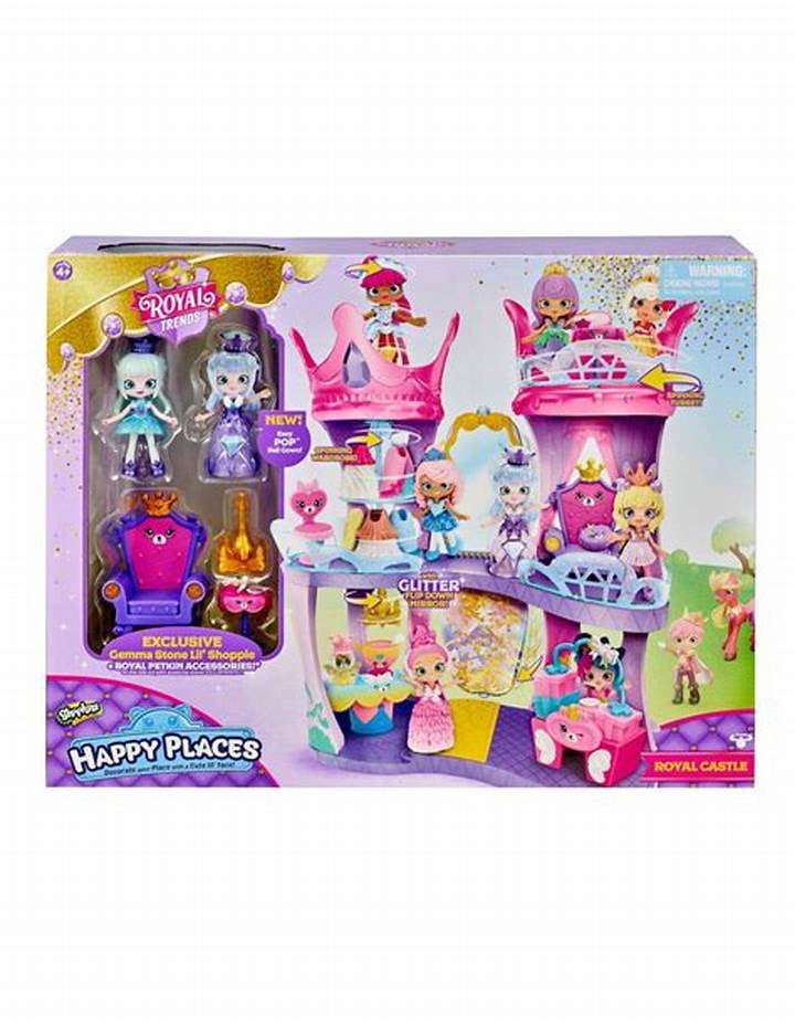 Shopkins Happy Places Royal Trends QUEEN BEEHAVE Doll & Pop Skirt Brand New